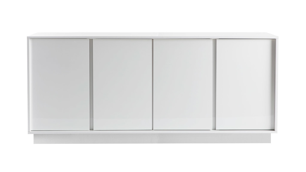 Aparador moderno blanco lacado brillante L180 cm COMO