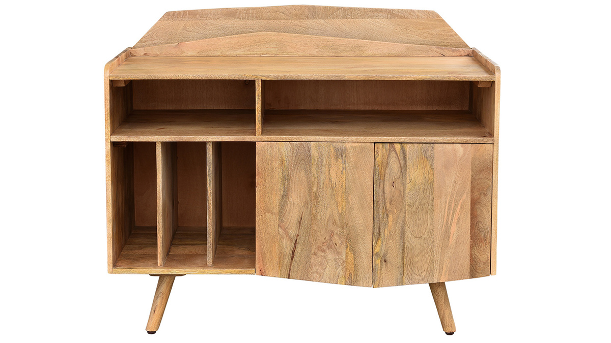 Aparador mueble de almacenaje vinilos en mango macizo MATAHARI