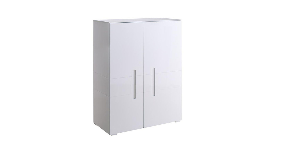 Armario diseo lacado blanco 2 puerta TED