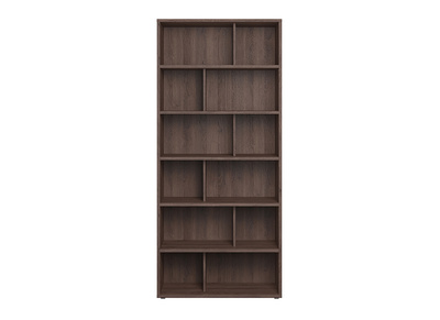 Librería baja de madera blanca 140 cm EPURE - Miliboo