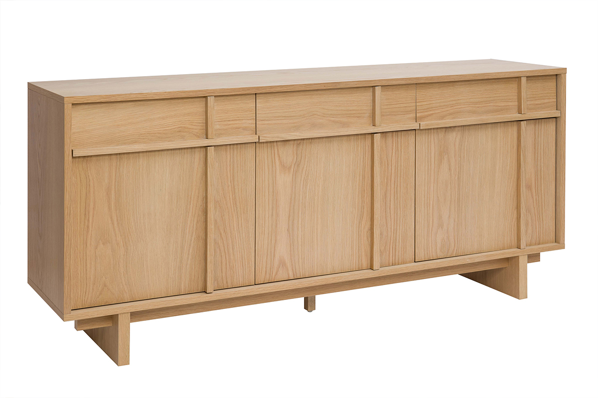 Buffet de madera clara de roble L160 cm ZAO