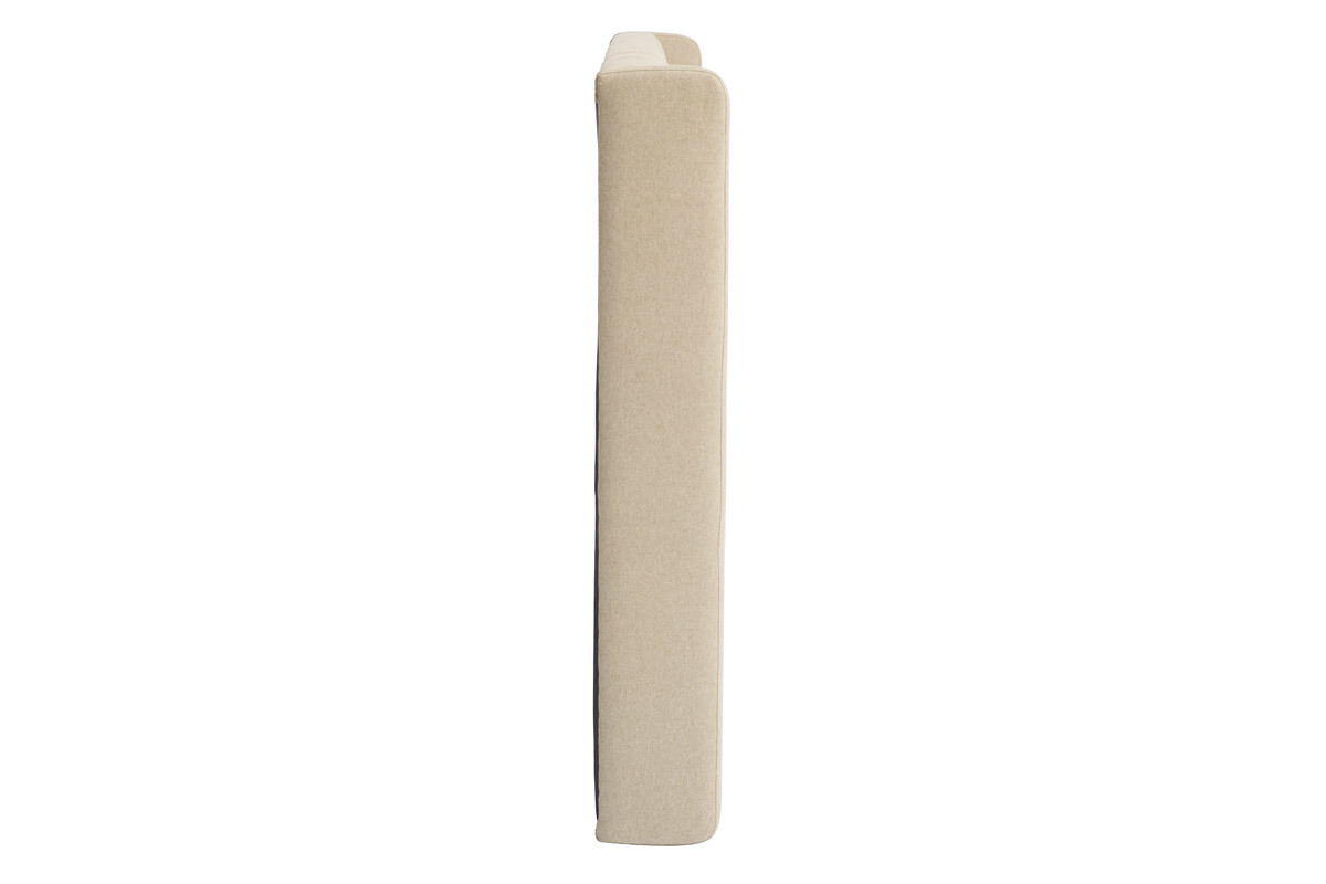 Cabecero capiton en tejido beige natural 160 cm LIZZIE