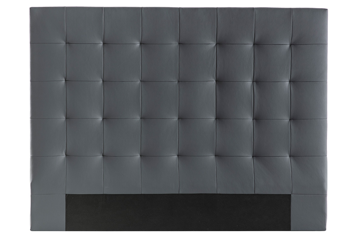 Cabecero capiton gris oscuro 160 cm HALCIONA