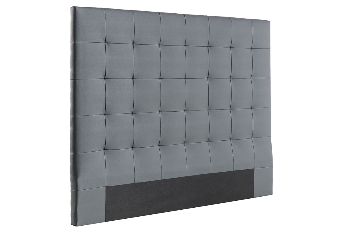 Cabecero capiton gris oscuro 160 cm HALCIONA