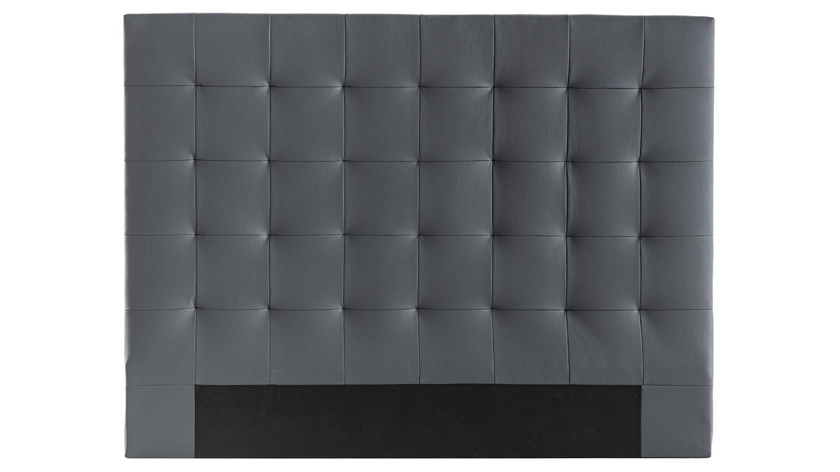 Cabecero capiton gris oscuro 160 cm HALCIONA