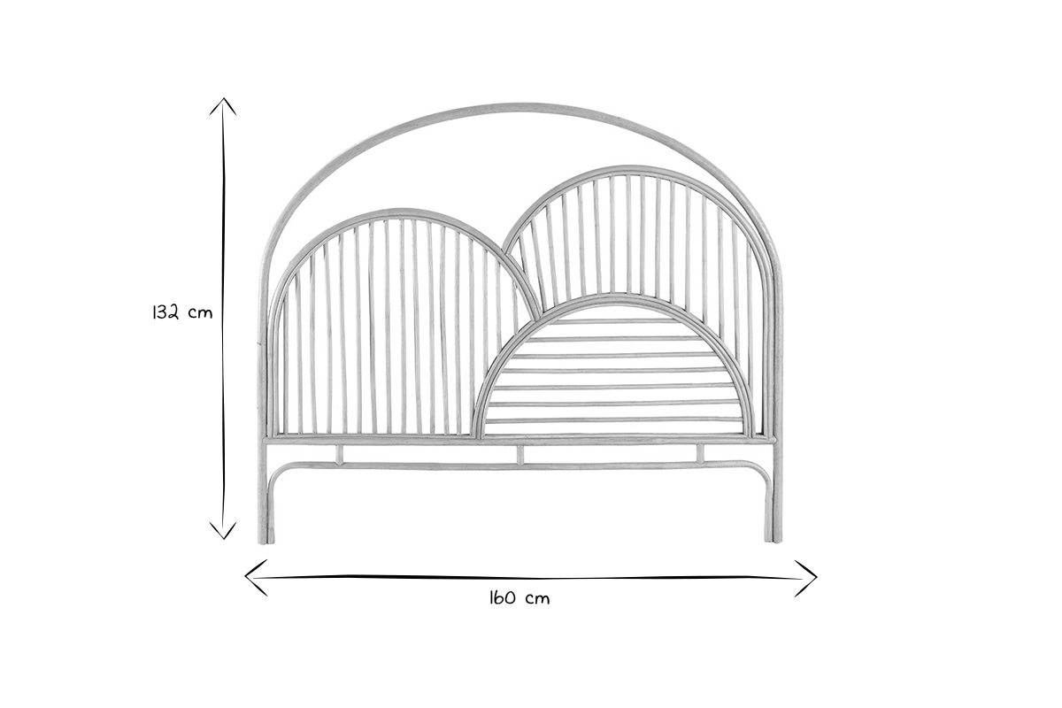 Cabecero de cama de ratn 160cm PAHOLA