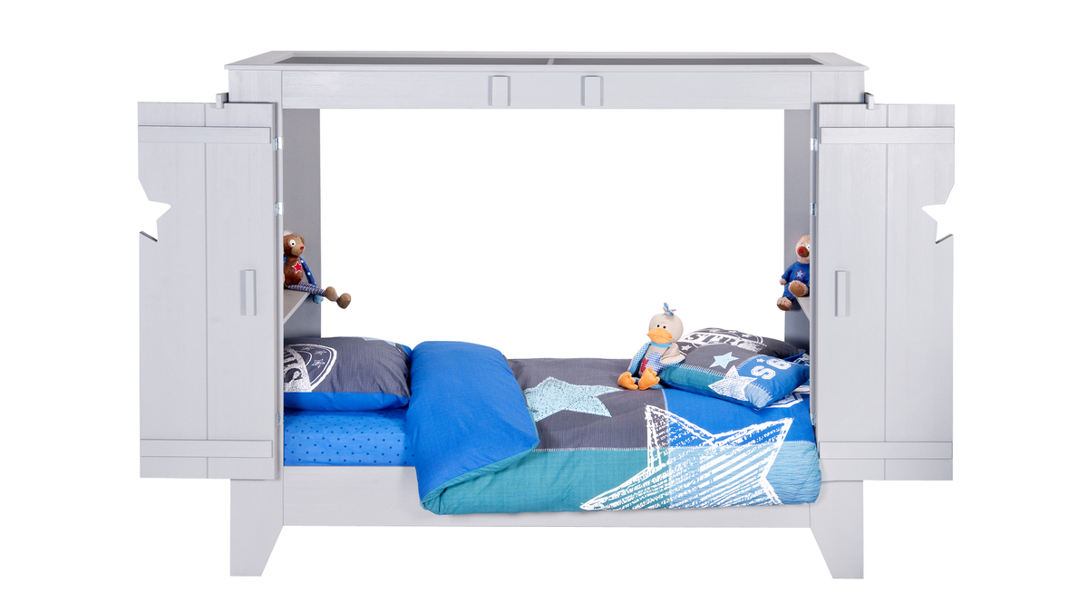 Cama cabaa infantil gris HOME