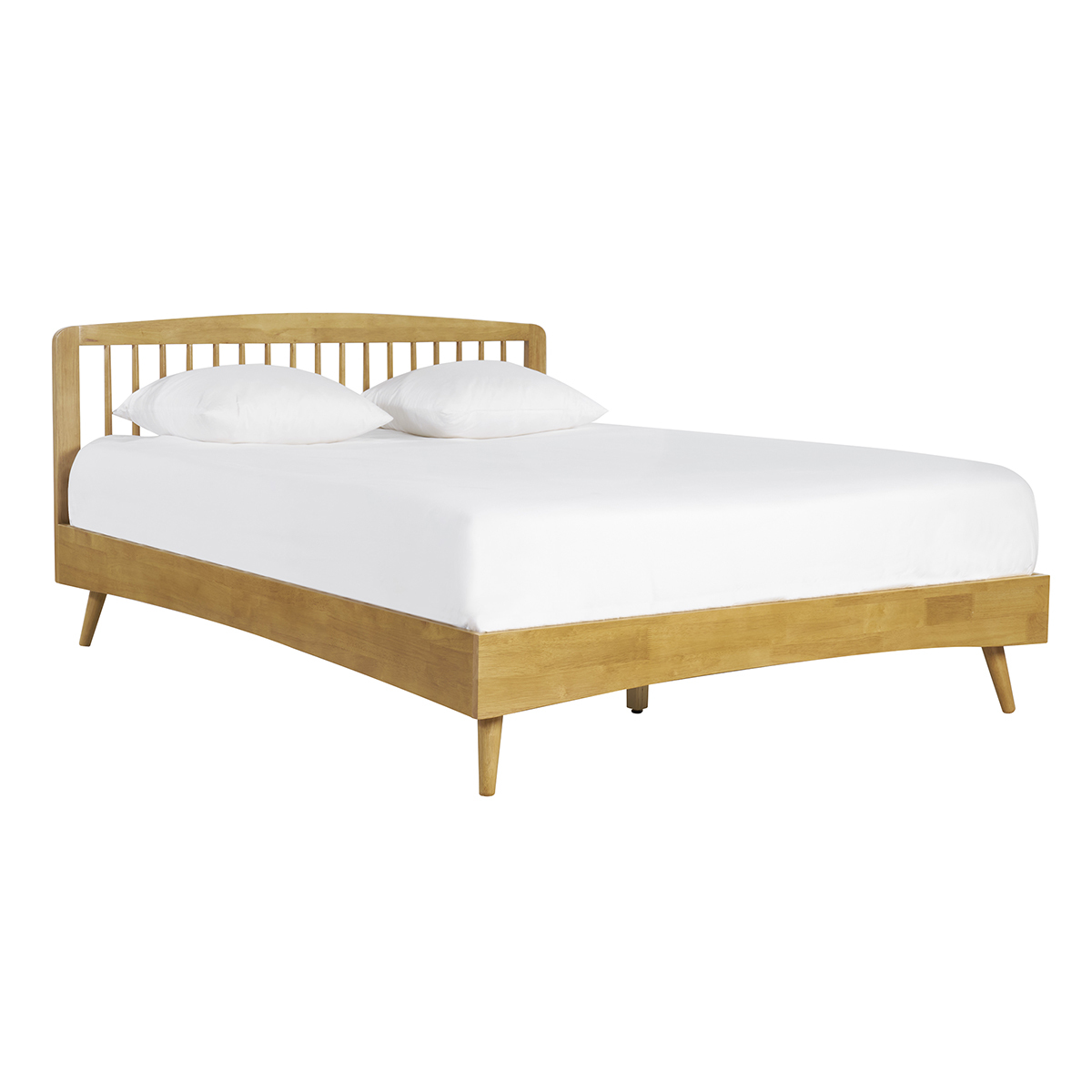 Cama de 2 plazas 160 x 200 cm de madera TERRY