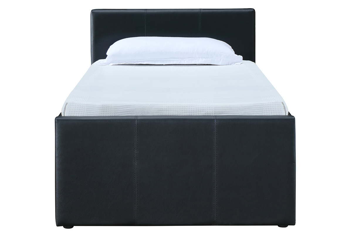 Cama nido 90 x 195 cm negro mate MACCO