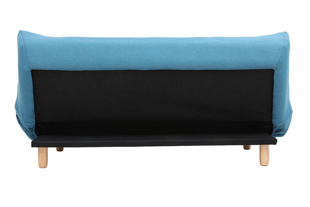 Canap convertible scandinave bleu canard YUMI