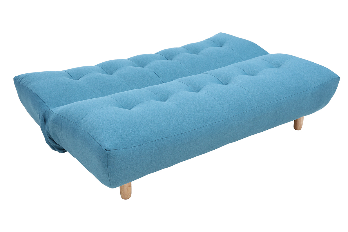 Canap convertible scandinave bleu canard YUMI