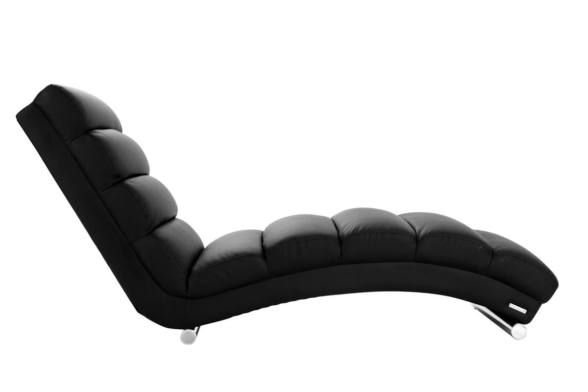 Chaise Longue de diseo negra TAYLOR