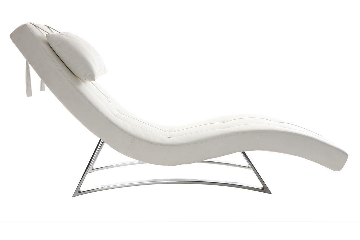 Chaise longue diseo blanco MONACO