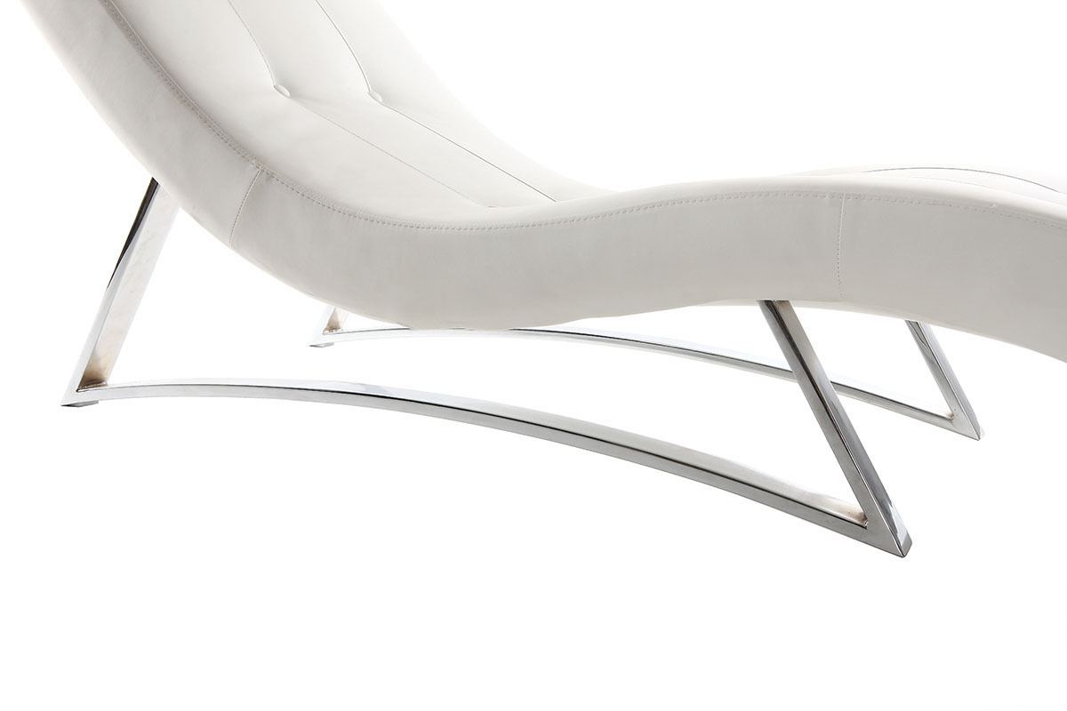 Chaise longue diseo blanco MONACO