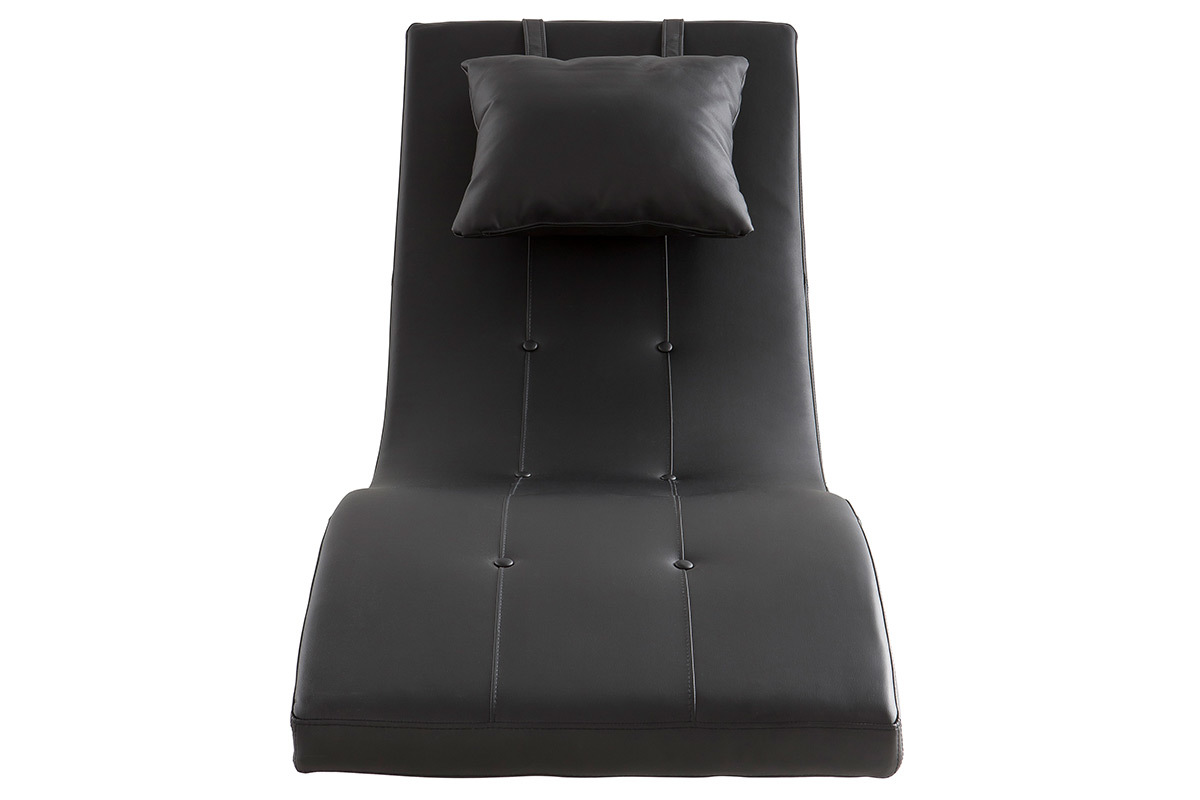 Chaise longue diseo negro MONACO