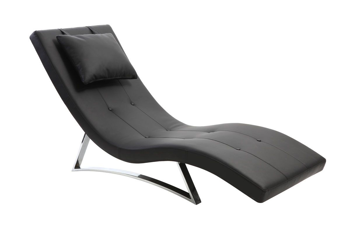 Chaise longue diseo negro MONACO