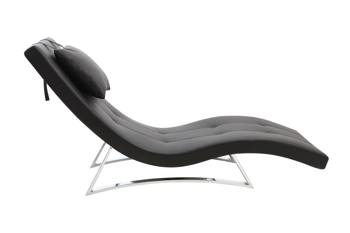 Chaise longue diseo negro MONACO