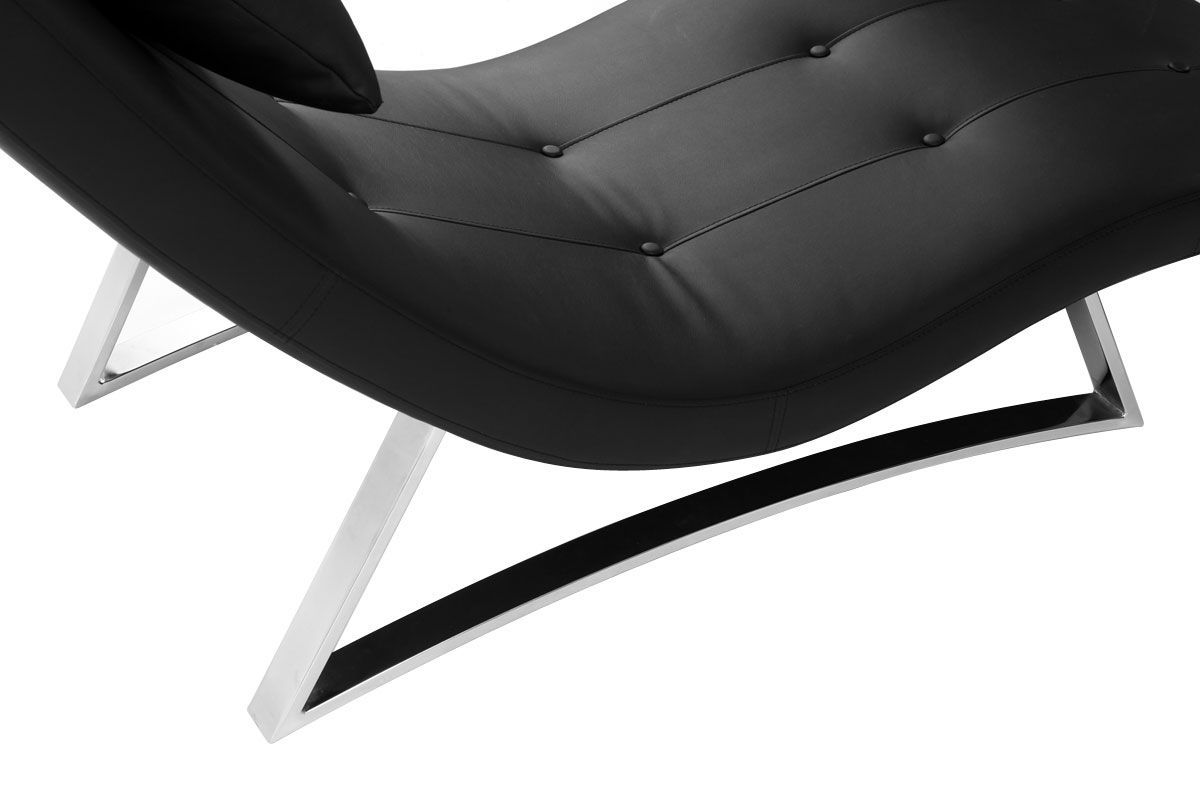 Chaise longue diseo negro MONACO