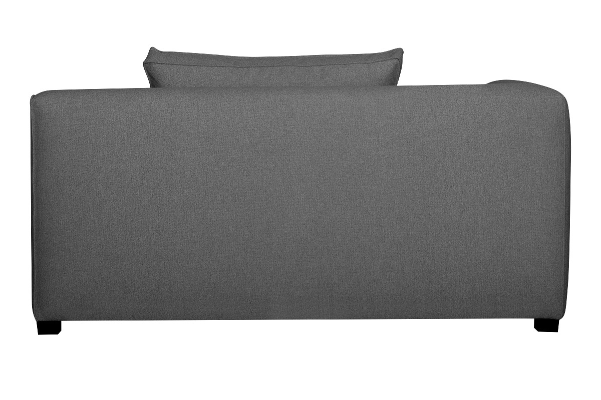 Chaise longue esquina izquierda gris antracita PLURIEL