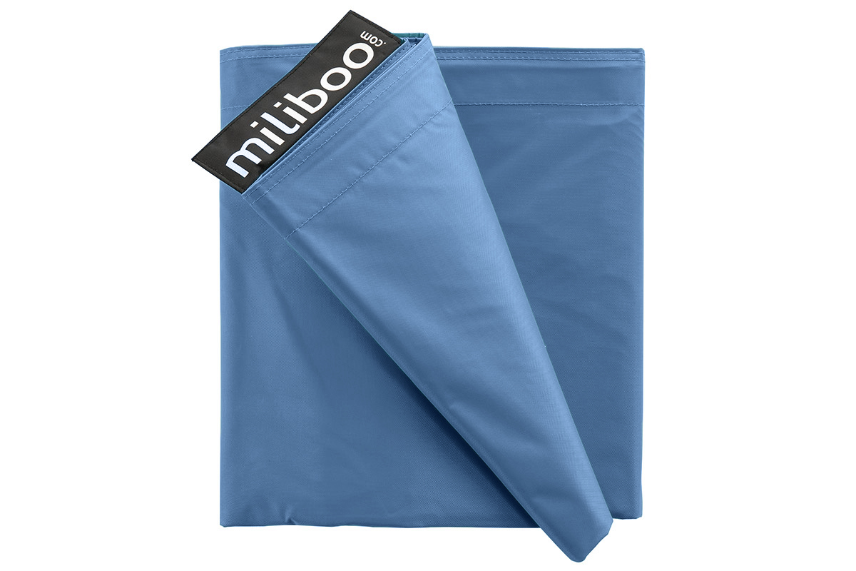 Funda de puff gigante azul petrleo BIG MILIBAG