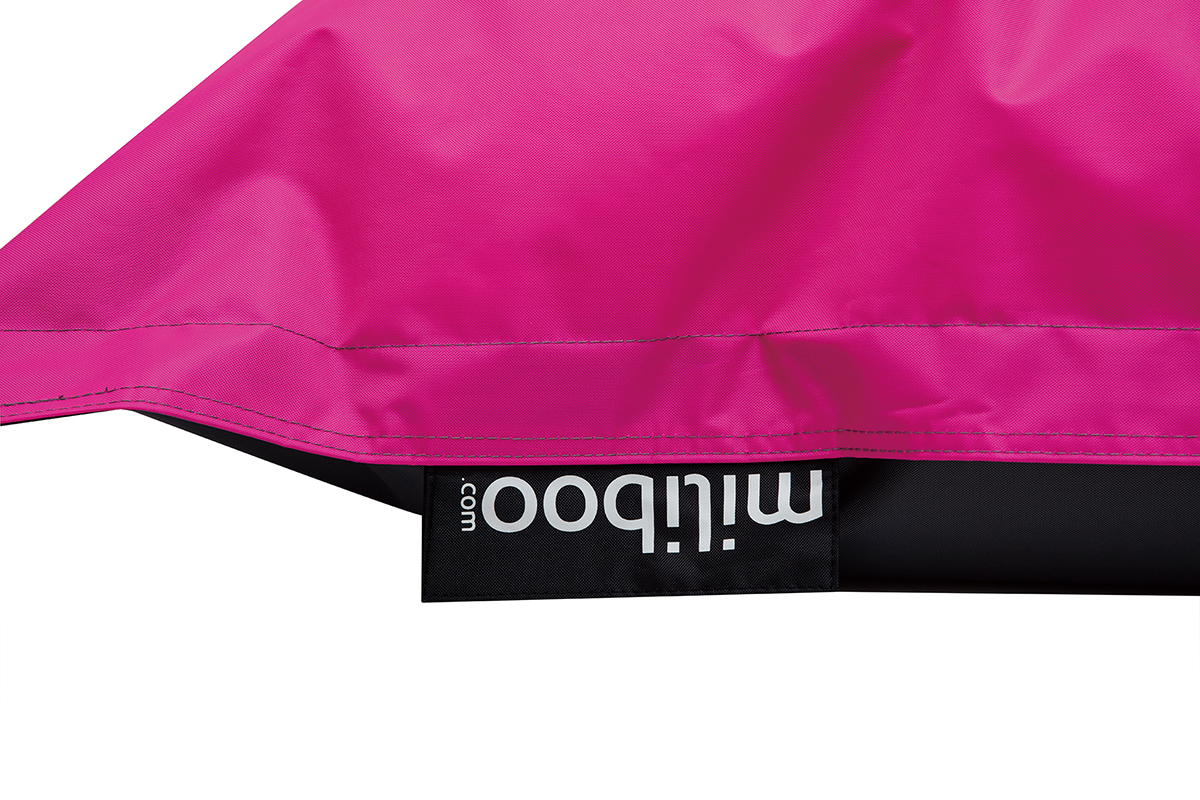 Funda de puff gigante rosa y gris BIG MILIBAG