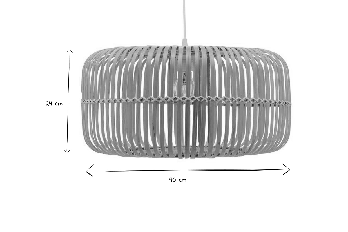 Lmpara de techo de bamb 40cm HANOI