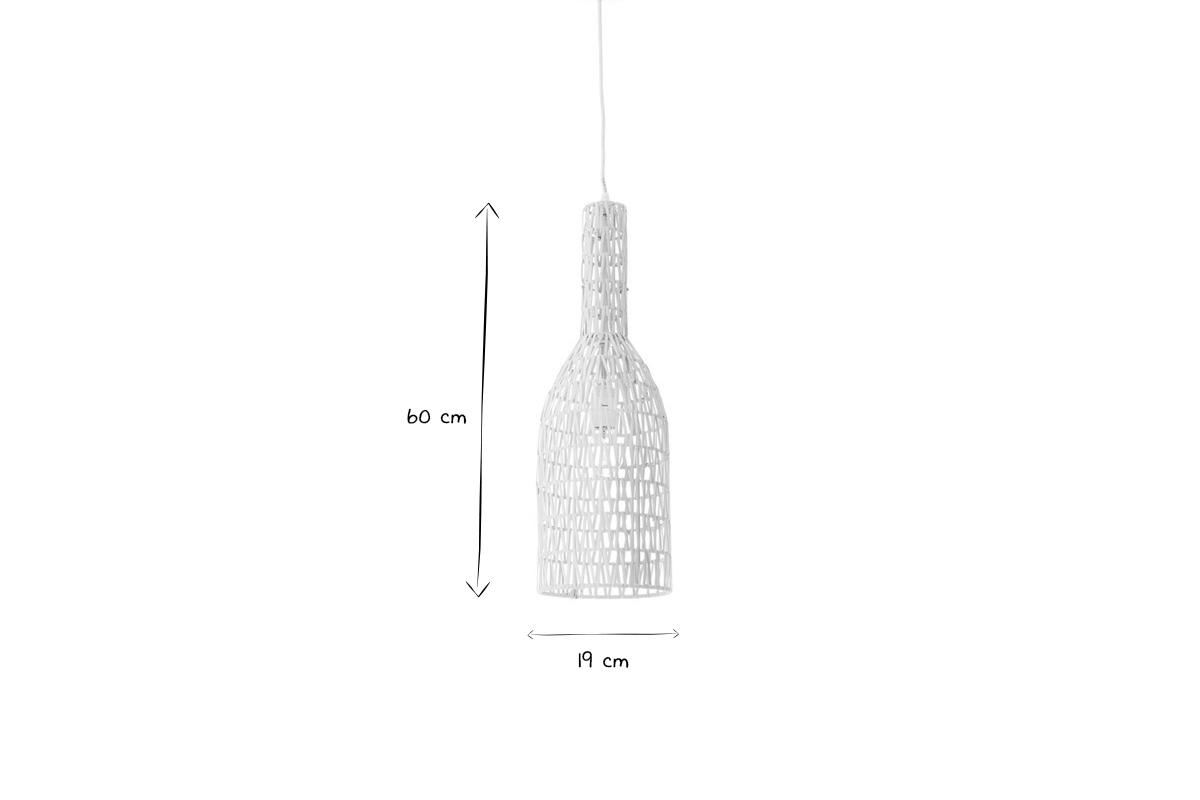 Lmpara de techo de diseo de ratn blanco 19cm de dimetro PHILAE