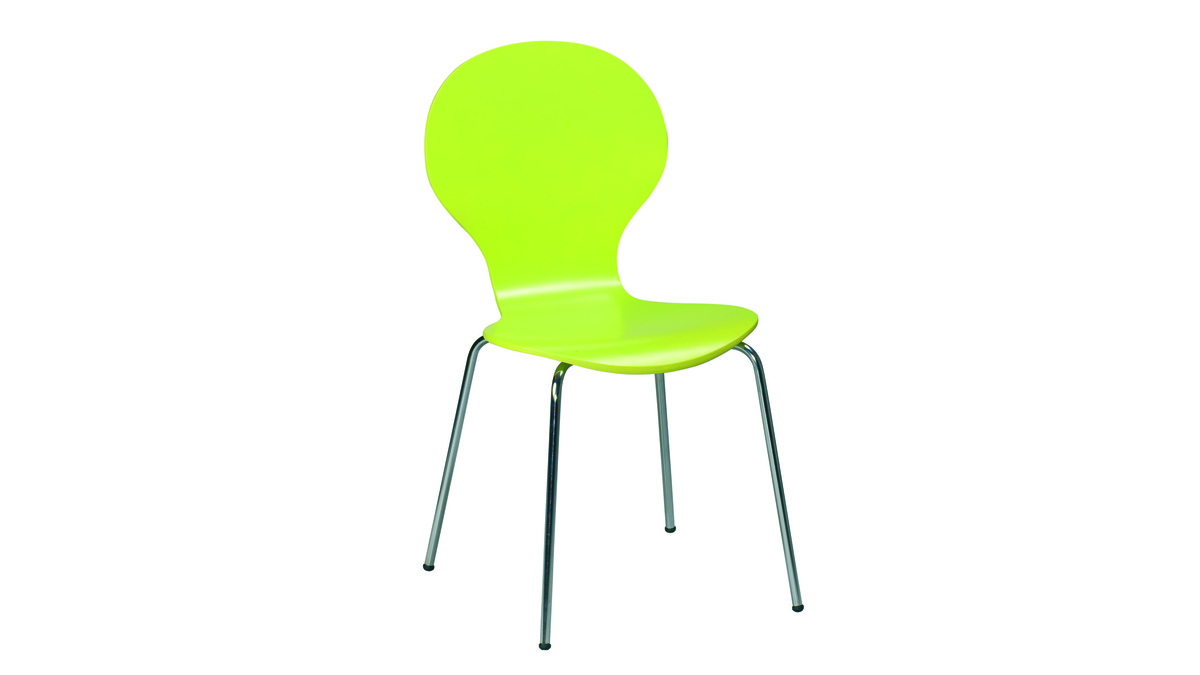 Lote de 4 sillas de cocina/comedor de color verde Abigail