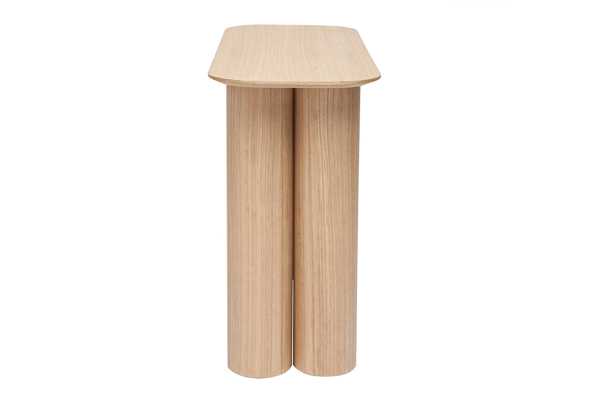 Mesa consola de diseo de madera clara 100 cm FOLEEN