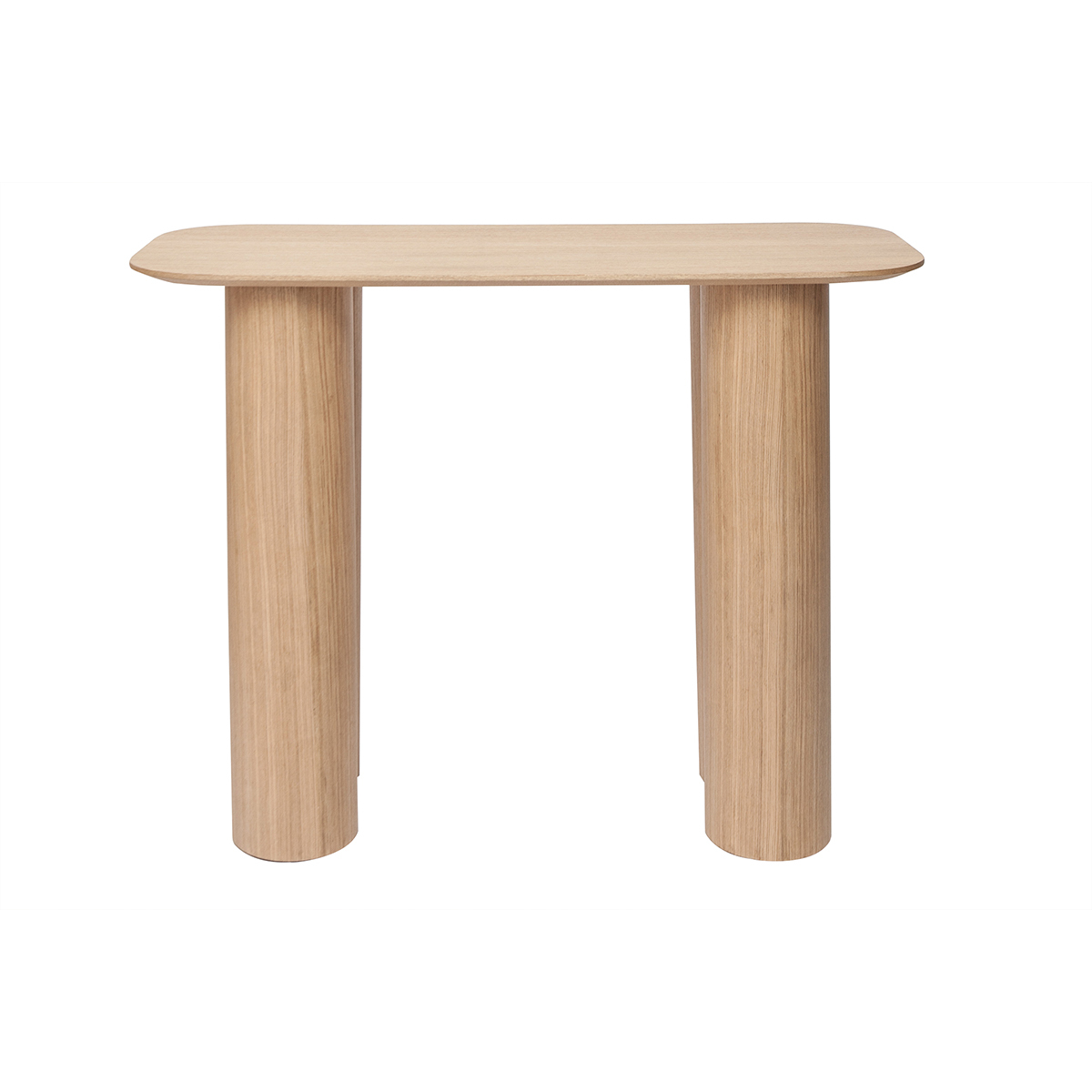 Mesa consola de diseño de madera clara 100 cm FOLEEN