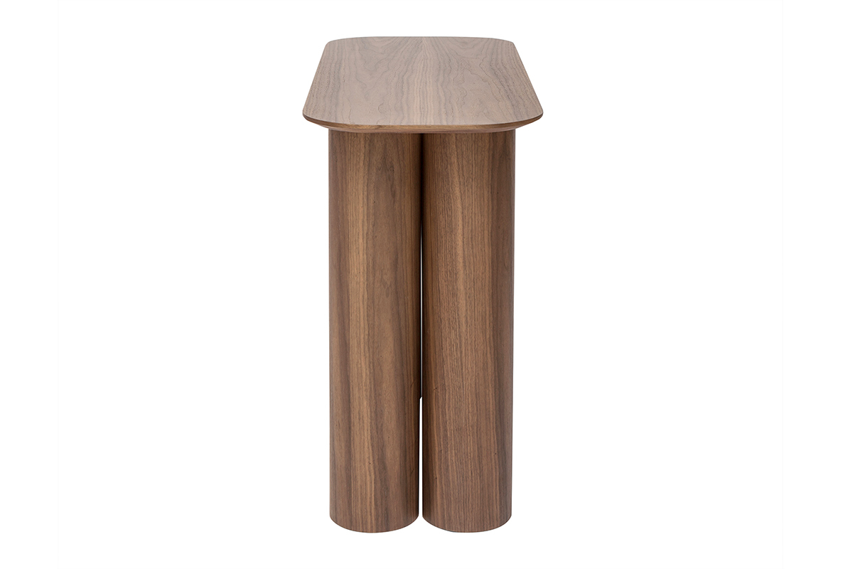 Mesa consola de diseo de madera oscura 100 cm FOLEEN