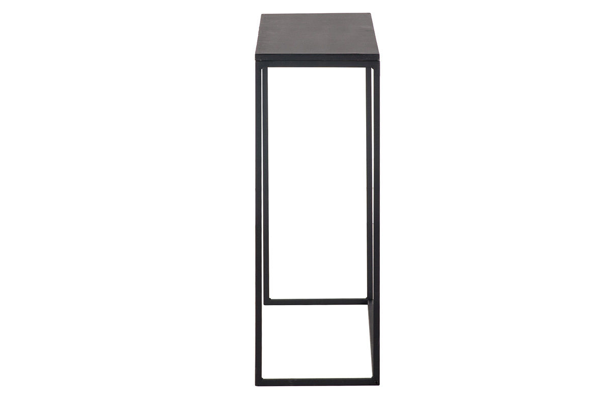 Mesa consola industrial metal negro L100 cm KARL