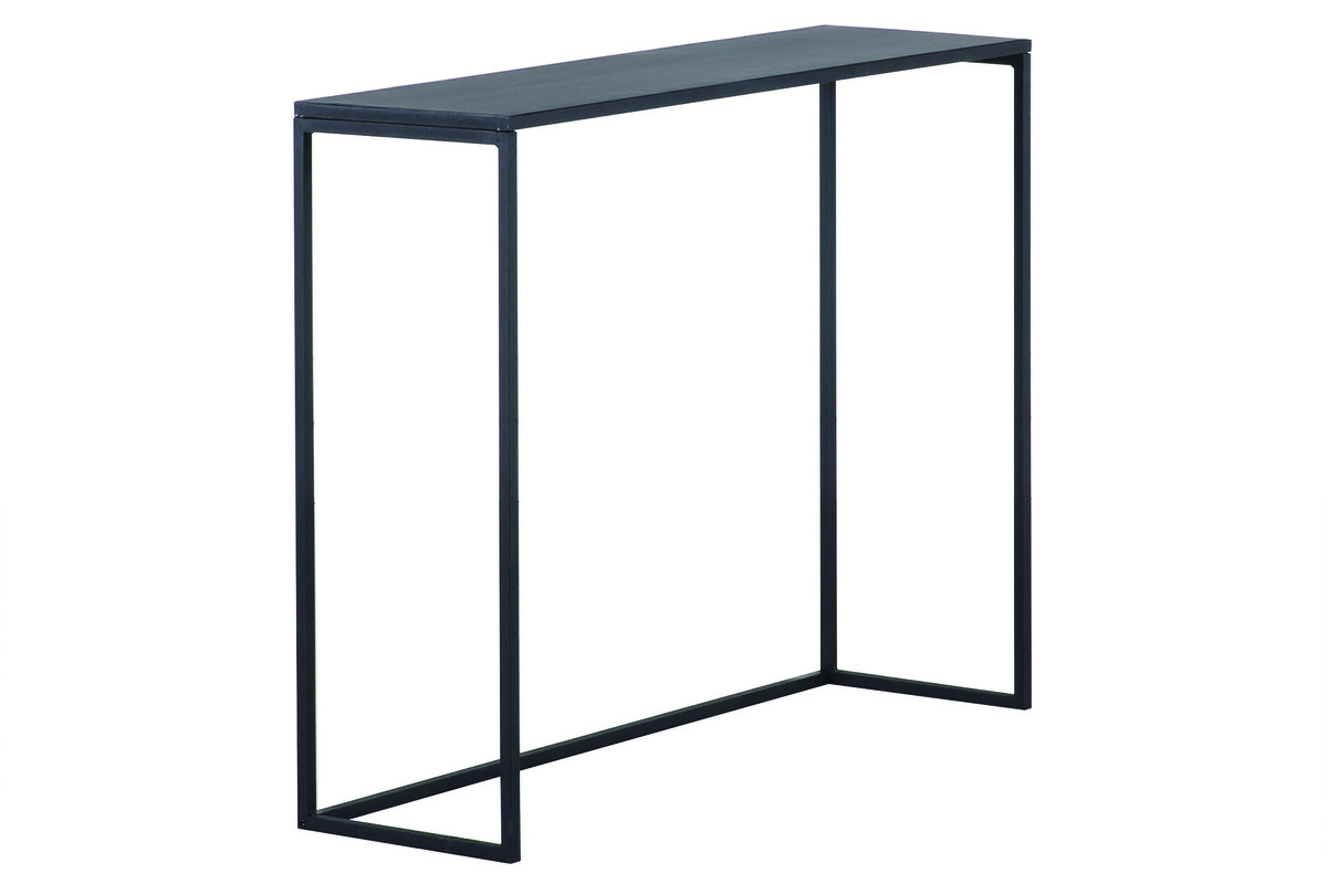 Mesa consola industrial metal negro L100 cm KARL