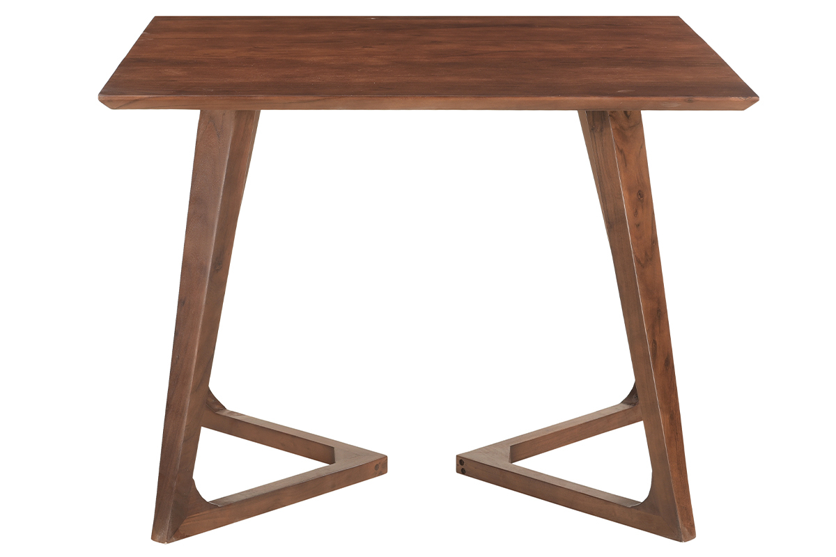 Mesa cuadrada de diseo de madera maciza 100 cm BANDOL