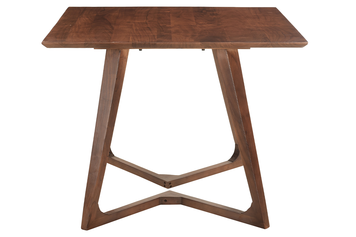 Mesa cuadrada de diseo de madera maciza 100 cm BANDOL