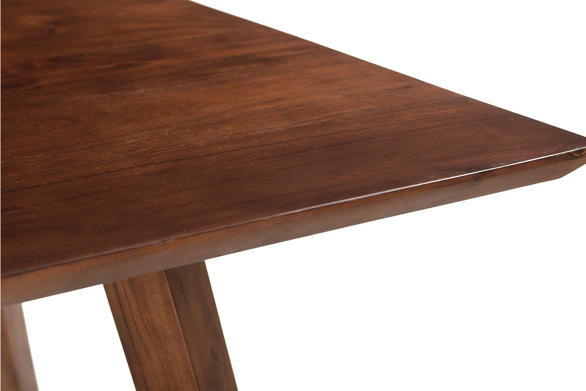 Mesa cuadrada de diseo de madera maciza 100 cm BANDOL