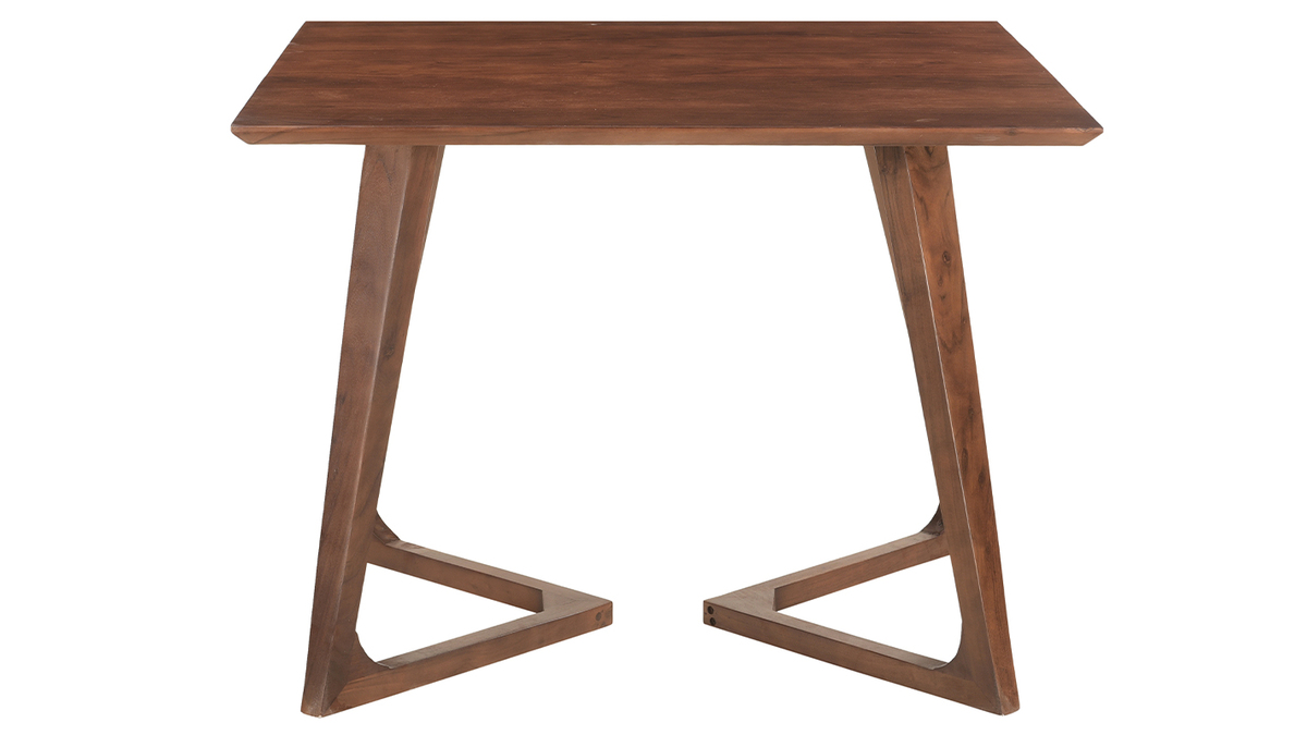 Mesa cuadrada de diseo de madera maciza 100 cm BANDOL