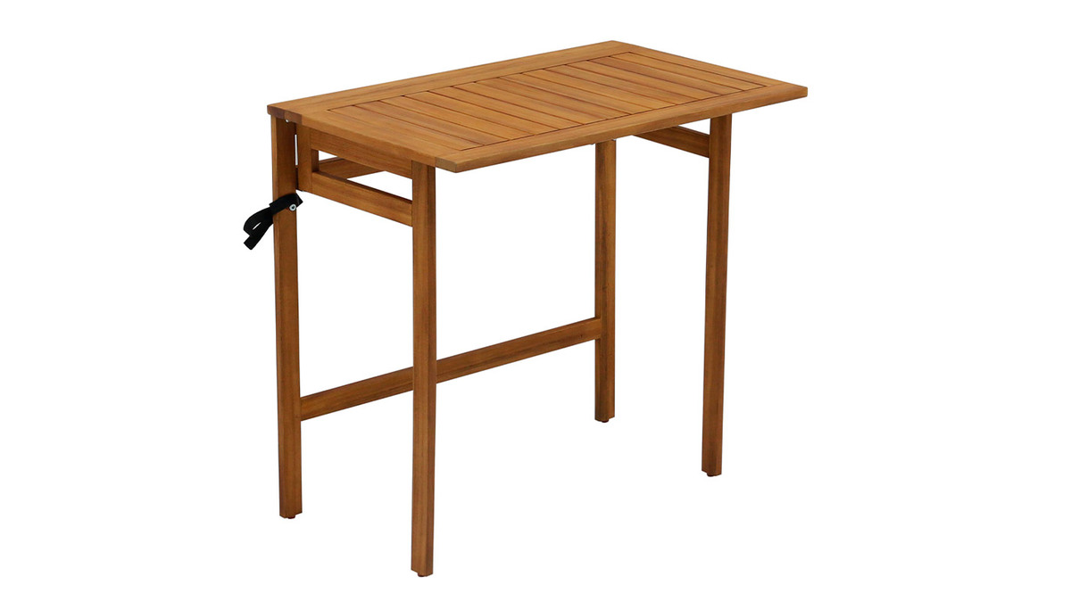 Mesa de balcn plegable de madera maciza 80 cm CARMEN