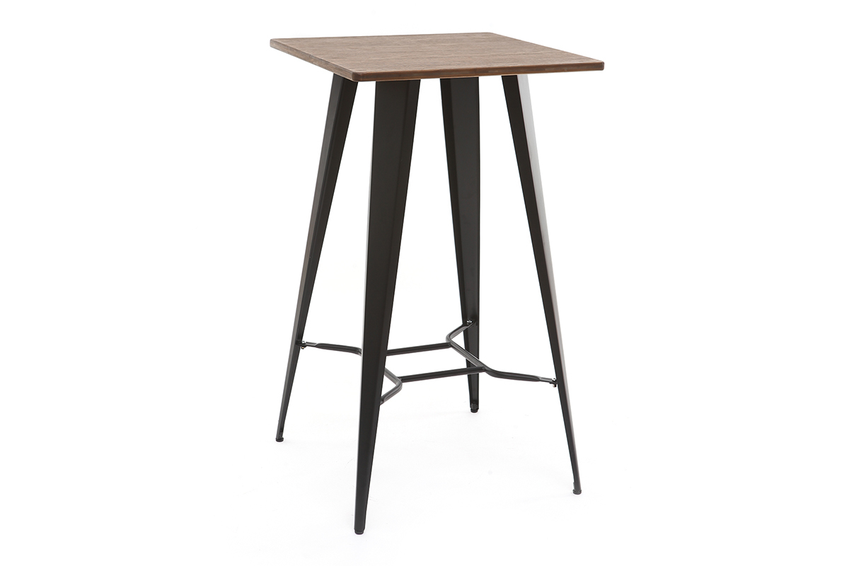 Mesa de bar metal negro HOCKER