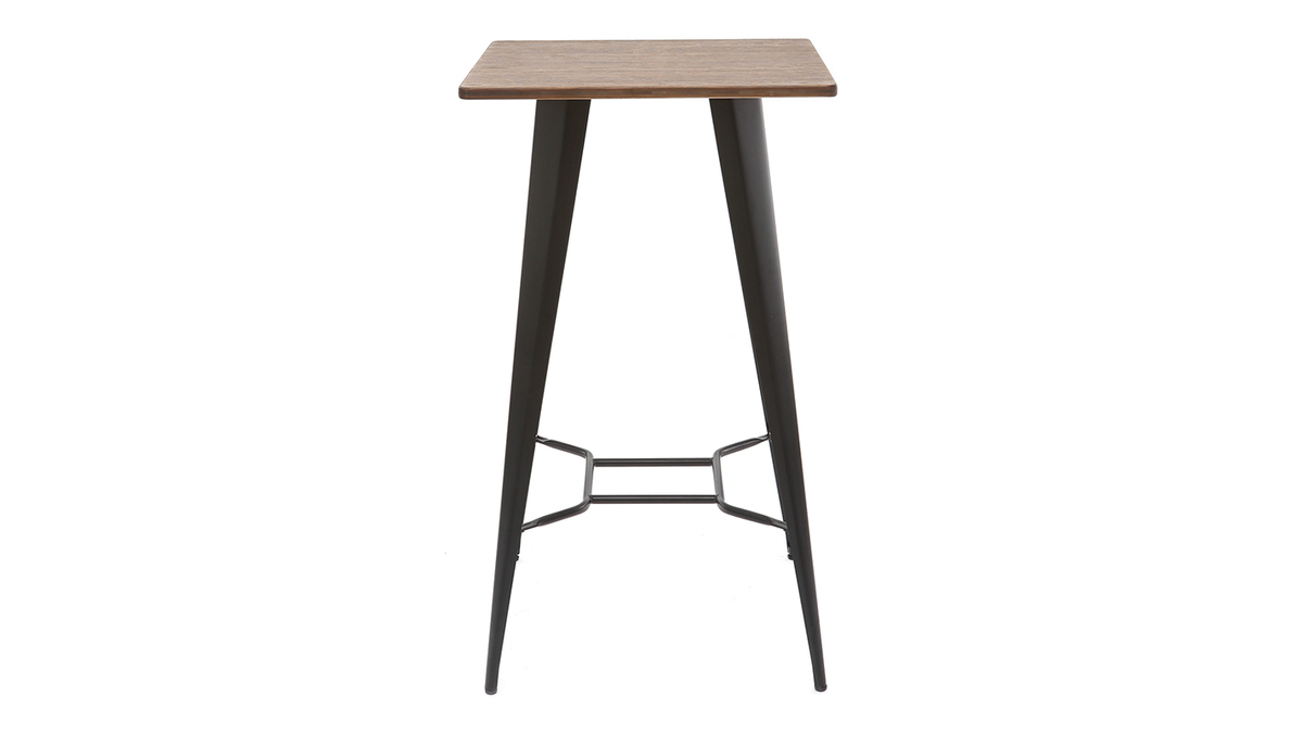 Mesa de bar metal negro HOCKER