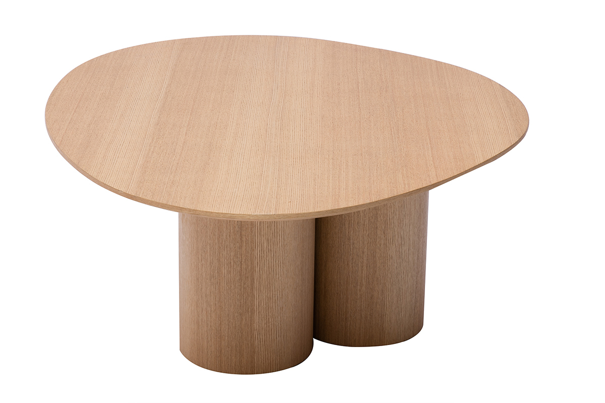 Mesa de centro de diseo de madera clara 100 cm HOLLEN