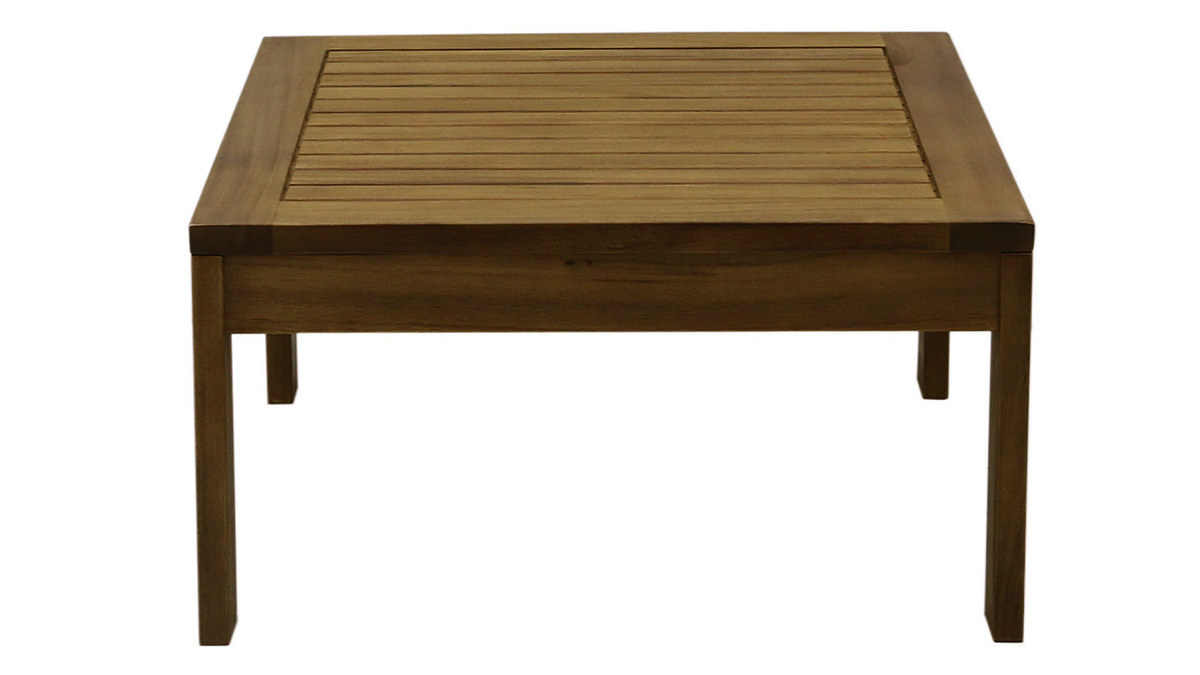 Mesa de centro de jardn cuadrada de madera maciza 60 cm SALVADOR