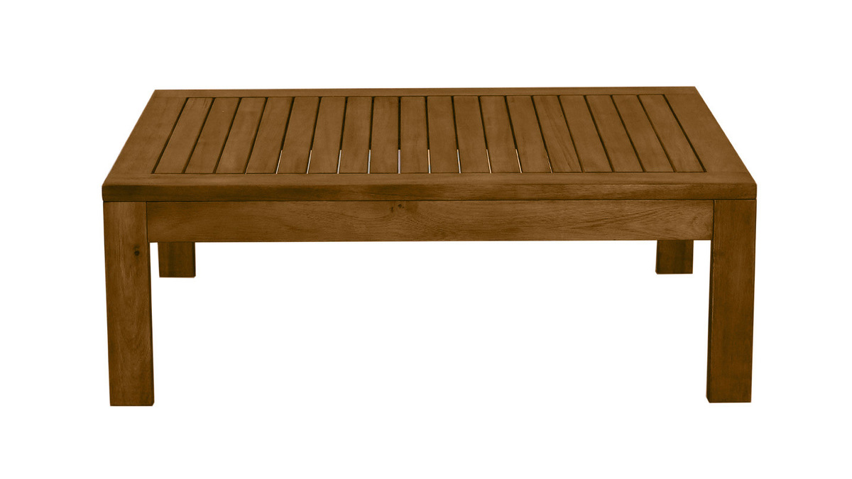 Mesa de centro de jardn de madera maciza 90 cm SALVADOR