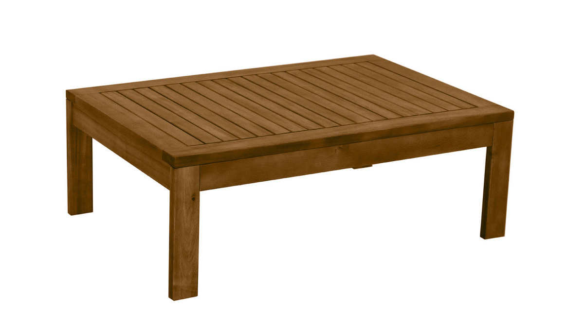 Mesa de centro de jardn de madera maciza 90 cm SALVADOR