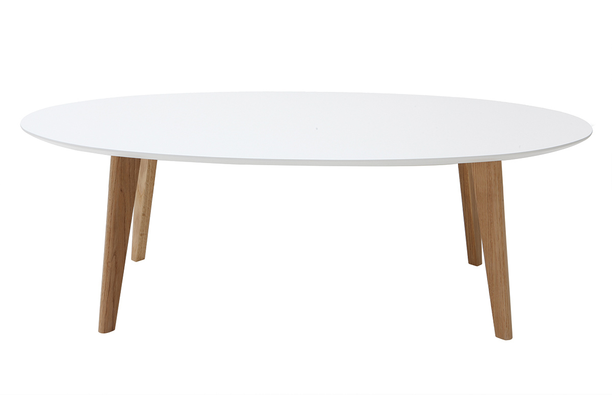 Mesa de centro diseo blanco L120 cm EKKA