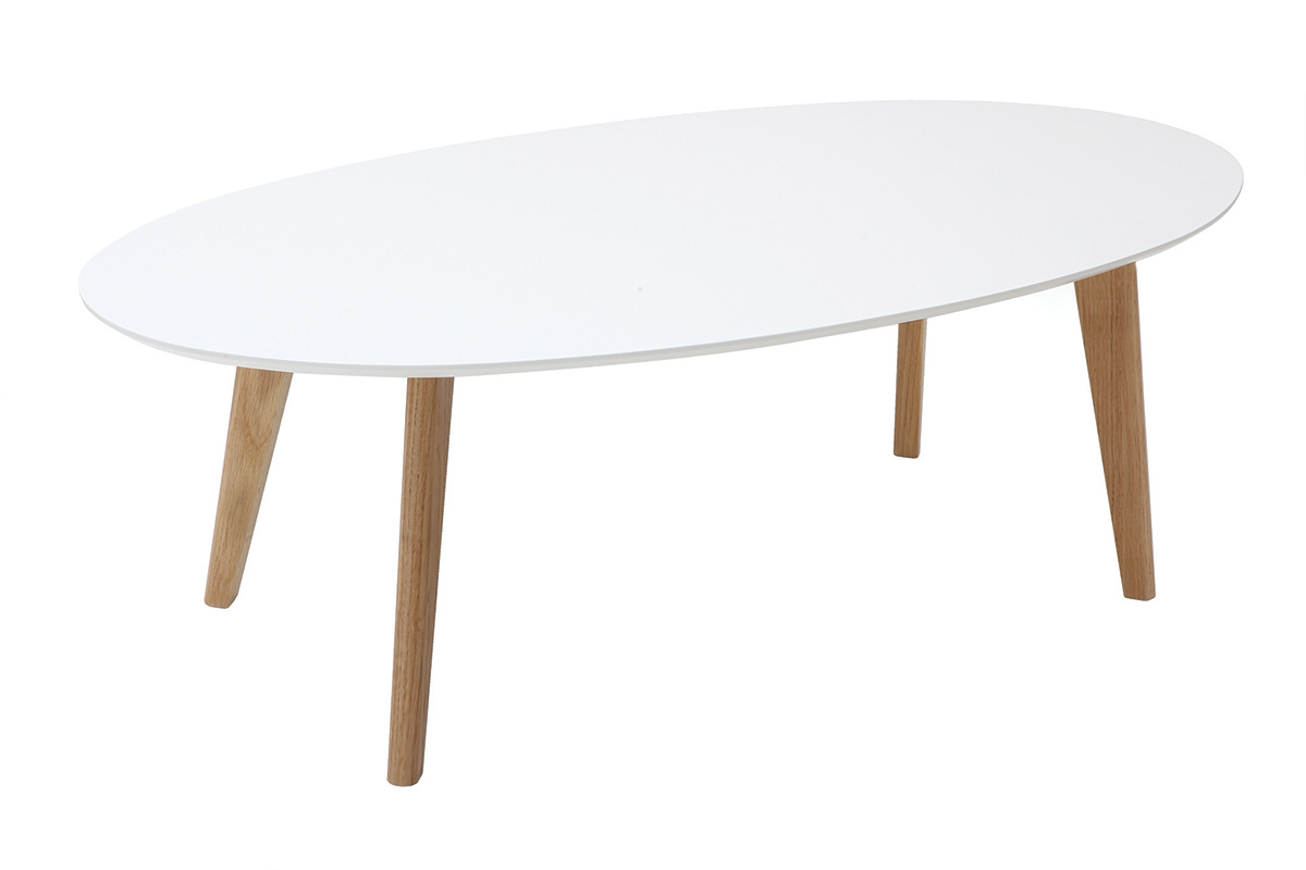 Mesa de centro diseo blanco L120 cm EKKA