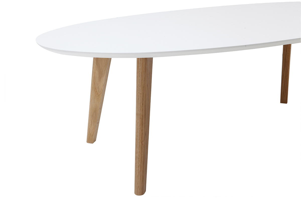 Mesa de centro diseo blanco L120 cm EKKA