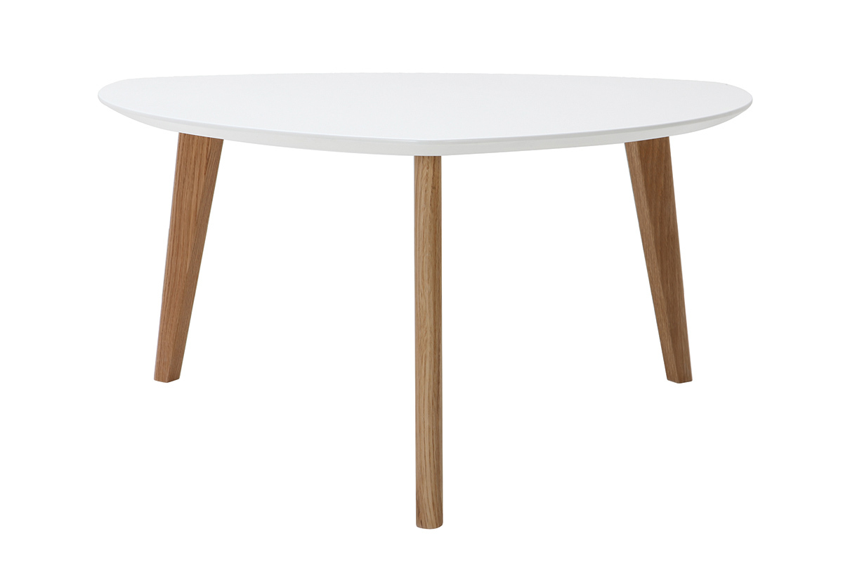 Mesa de centro diseo blanco L80 cm EKKA