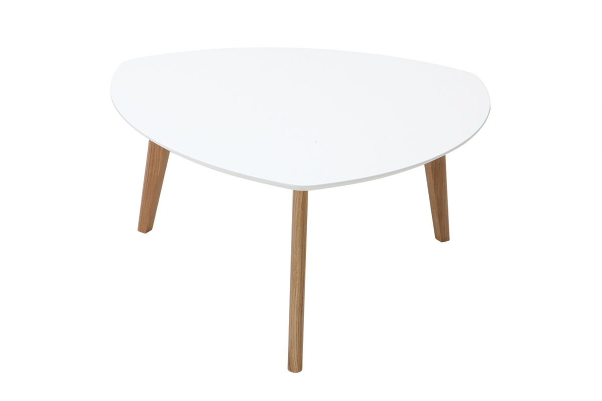 Mesa de centro diseo blanco L80 cm EKKA