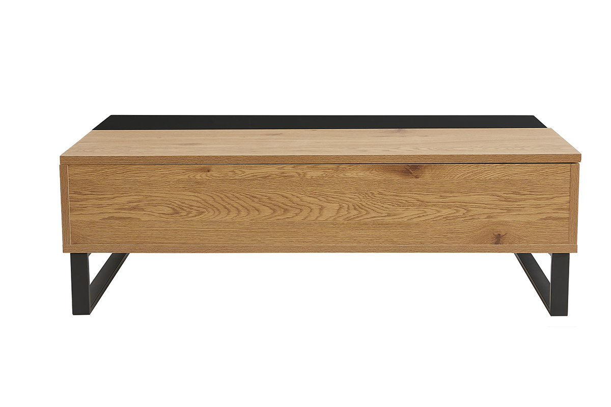 Mesa de centro elevable en madera y metal WYNN